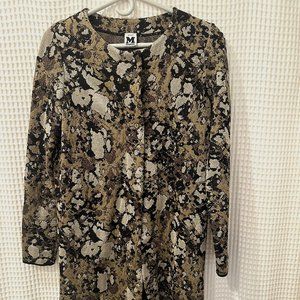 Missoni for Target tunic: black, beige and gold; made in Italy